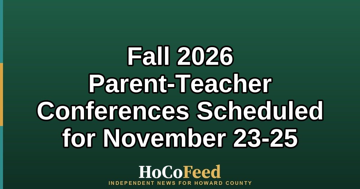 Fall 2026 Parent-Teacher Conferences Scheduled for November 23-25
